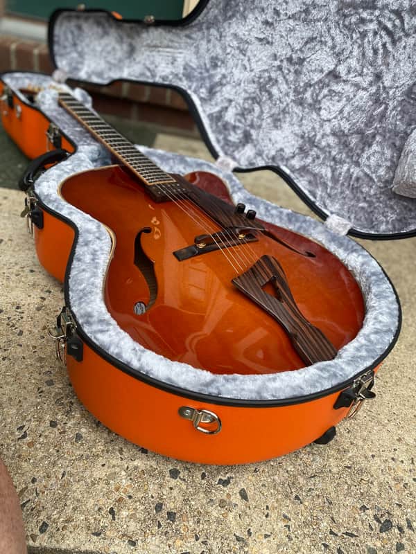 Comins Custom  17” Archtop - 2017 Violin Burst with custom Calton case image 1