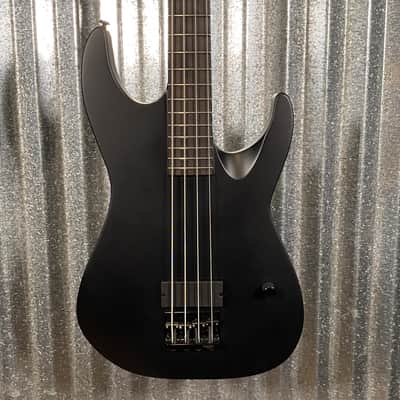 ESP LTD M-4 Black Metal Black Satin 4 String Bass LM4BKMBLKS1 #2076 Used image 1