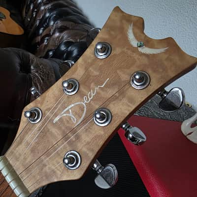 Dean Exotica Acoustic Wlectric Guitar Quilted Ash Quilt Top Active Pre-Amp with XLR Output image 4