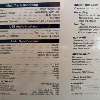 TASCAM Model 16 Multitrack Recorder / Mixer / Audio Interface 2019 - Present - Black with Wood Cheeks image 20
