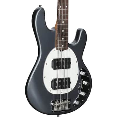 Sterling by Music Man StingRay Ray34HH Electric Bass, Charcoal Frost image 1