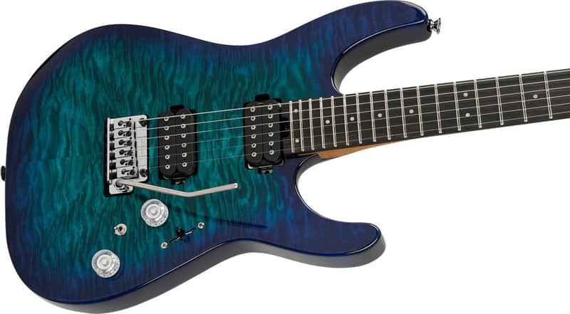 PRE-ORDER - CHARVEL PRO-MOD PLUS DK24 DINKY HH 2PT EBONY / CHOLRINE BURST image 1