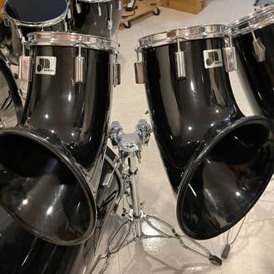 1970'S-1980'S RARE 12-PIECE NORTH DRUM SET, BLACK, EXCELLENT CONDITION!! image 5