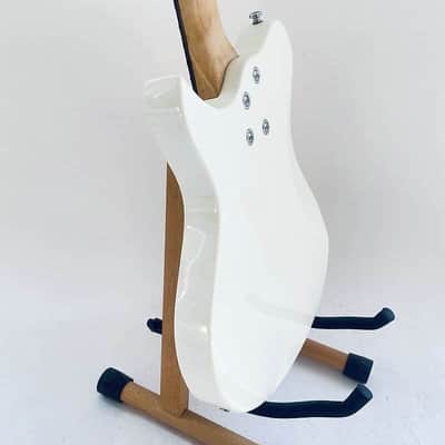 Washburn White Warrior Mini Electric Guitar, Solid Basswood Body with Maple Neck, Rosewood Fretboard image 4