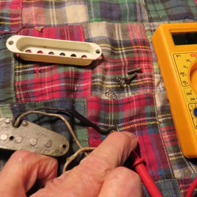 FENDER  STRATOCASTER early 1965 GRAY BOBBIN PICKUP 1-18-65 ORIGINAL 6.03 Kohms image 7
