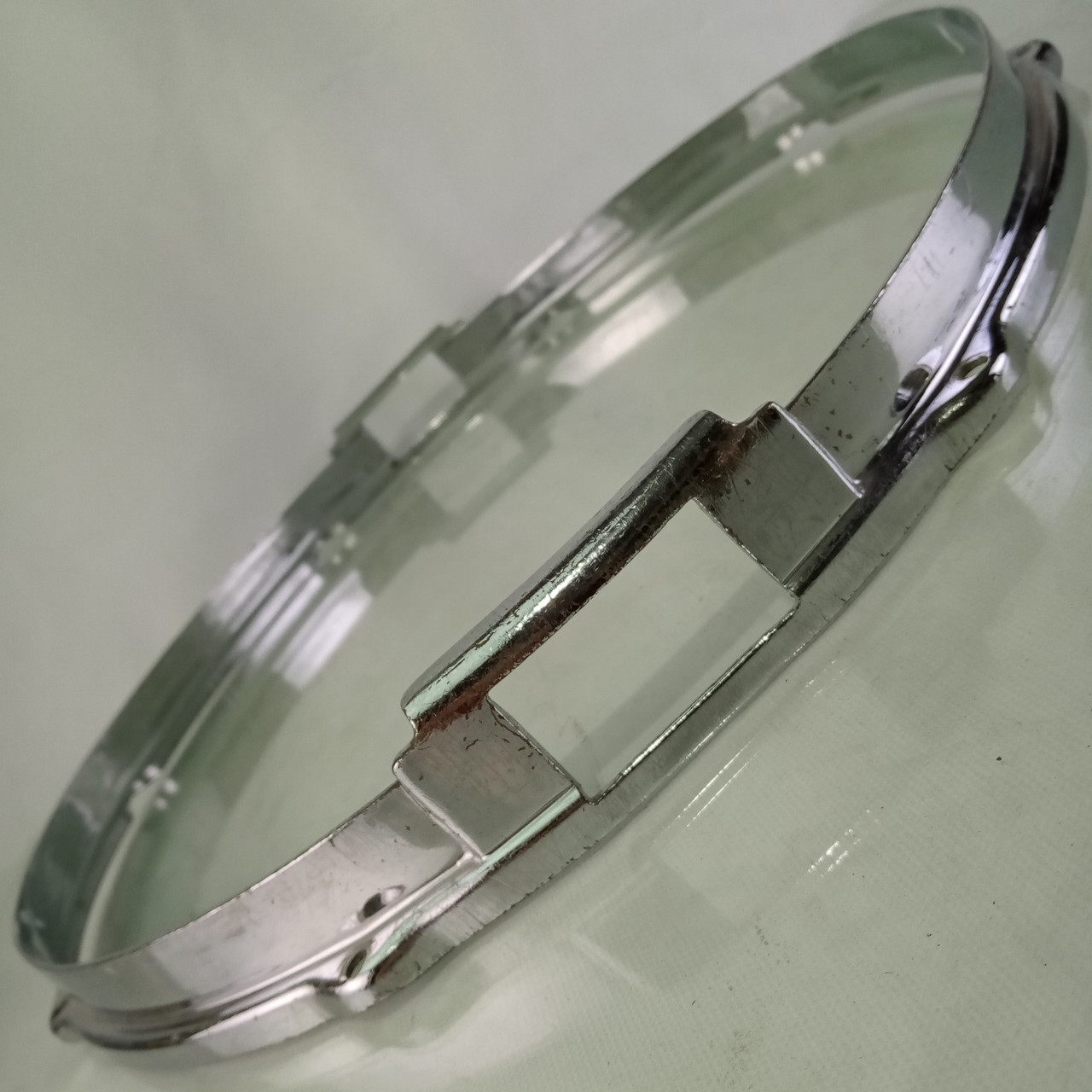 Leedy&Ludwig 15" COB Stick-Chopper Snare Drum Resonant Rim/Hoop 30s Chrome-Brass — main photograph