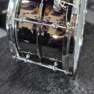 Ludwig Universal Black Brass Snare Drum 7in. x 13in. Chrome Hardware Auth Dealer Free Shipping! image 4