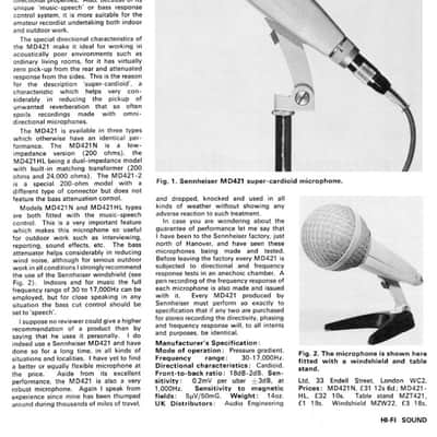 *Serviced* Vintage Sennheiser MD 421-HL Cardioid Dynamic Microphone MD421 MD421N MD421-N image 7
