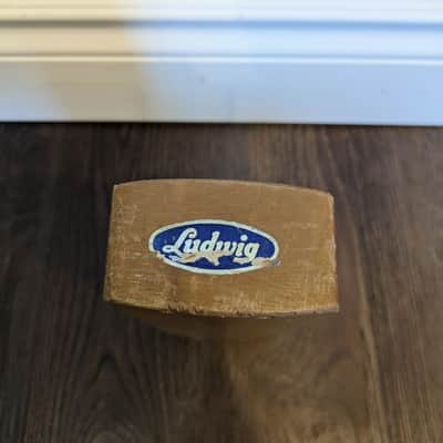 Ludwig 7.5" Wood Block with Mount 1970s image 2