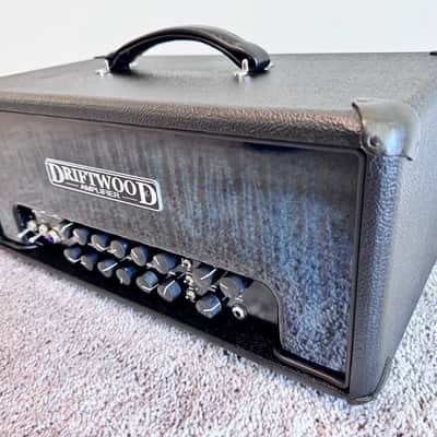 Driftwood Mini Nightmare 2015 - Black tolex with blue flame maple front panel image 3