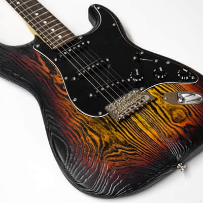 Fender Sandblasted Stratocaster 3 Tone Sunburst image 1