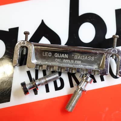 70s Leo Quan Badass Bridge 6 String Pat. App. *For Parts *2 Stripped screws* image 3