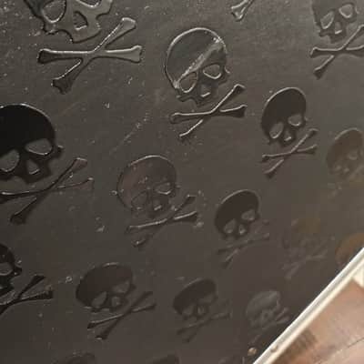 Coffin Case DL125SK Dark Line Series Skull-Embossed Coffin Flight Case 2000 - Black image 12