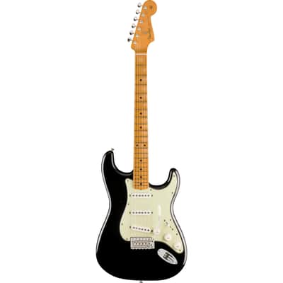 Fender Vintera II Road Worn 60s Stratocaster Guitar w/ Hardshell Case - Black image 3