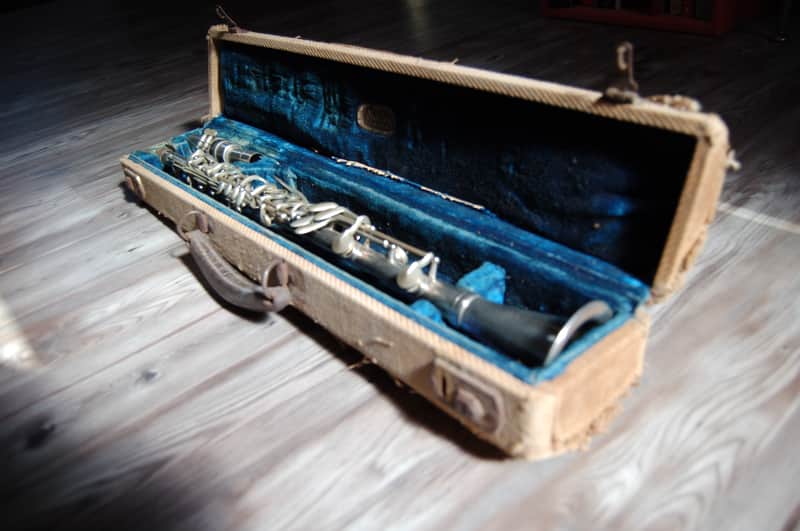 Noblet Metal Clarinet -1950's W/Original Case 1950's Silver image 1