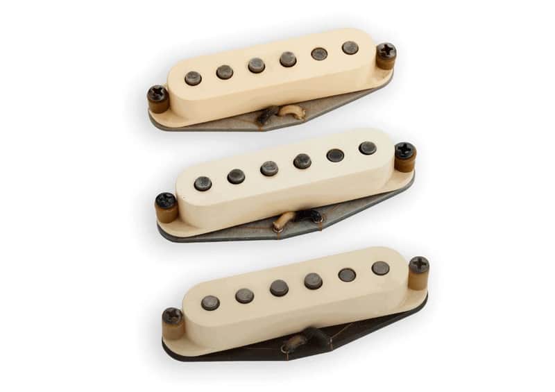 Seymour Duncan Antiquity II Surfer Strat Pickup Set,  Cream (Aged) image 1