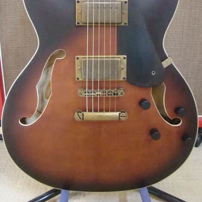 Washburn HB-36 2018 - Vintage Matte Tabacco Sunburst with Original Hard Shell Case Mint-New image 2