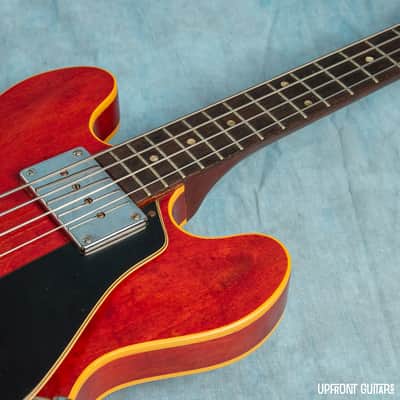 USED Gibson EB-2 Trans Cherry 1969 Semi-Hollow Electric Bass w/OHSC image 5