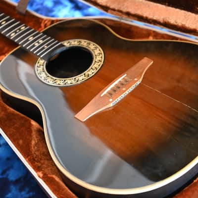 Ovation 1155 Custom Balladeer 12-String 1980s - Sunburst - w/ OHSC image 22