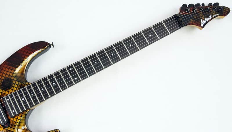 Aria Pro II Magna Series Snakeskin Electric Guitar, Ex #ISS2053