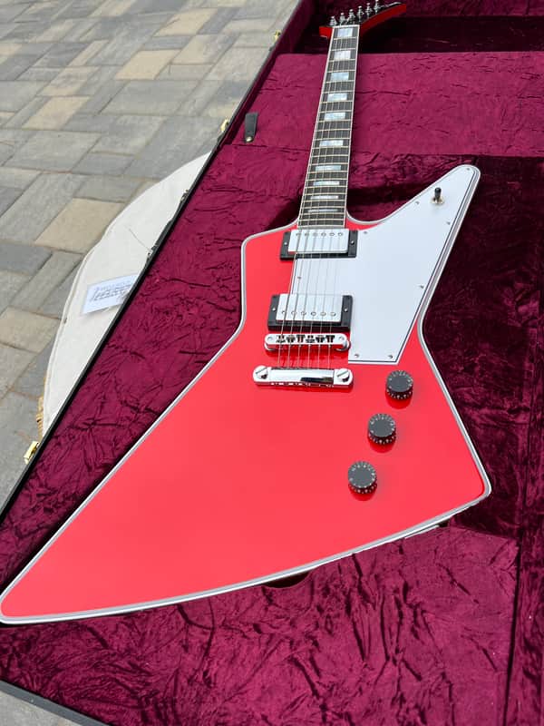 Gibson Explorer Custom Shop Custom Racing Red with White Stinger RARE