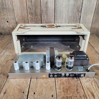 Fender Bassman RARE 6G6-C Head & Cabinet 1964 Near Mint W/ Original White Covers image 16