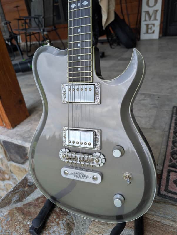 Zemaitis SCW22 Metallic Grey Electric Guitar w/Zemaitis Deluxe Semi-Hard Gig Bag image 1