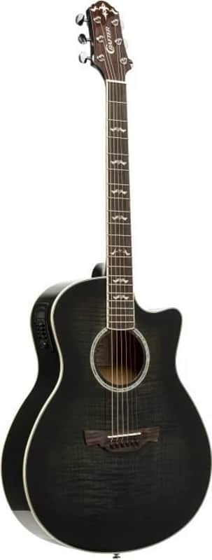 Noble series, Small jumbo acoustic-electric guitar with flamed maple top image 1