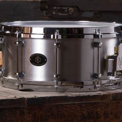 Noble & Cooley *Pre-Order* Alloy Classic 6x14" Cast Aluminum Snare Drum Raw with Protective Coating Die-Cast Hoops | Made in the USA | Special Order | Authorized Dealer image 1