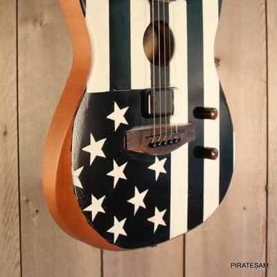 Fender Acoustasonic Standard Telecaster  Custom Black Flag Tribute image 6