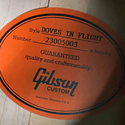 NEW! Gibson Custom Shop Dove - Doves In Flight - Authorized Dealer - 5.1 lbs - G06040 image 6