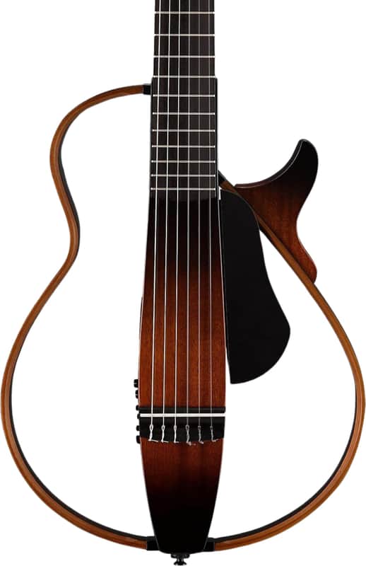 Yamaha SLG200N Acoustic-Electric Silent Guitar, Rosewood Fingerboard, Tobacco Brown Sunburst image 1