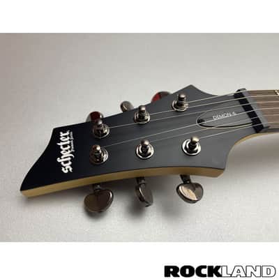 Schecter Demon 6 Satin Black Lefthand image 16