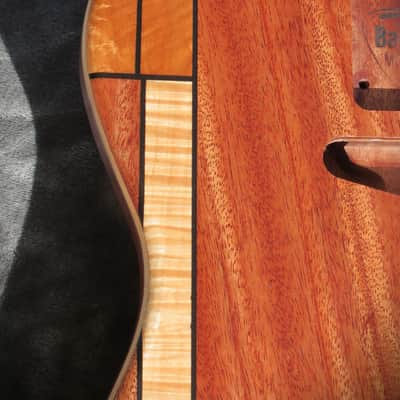 Babik Custom Telecaster Style body, Art Top, Ebony and Mahogany, Handmade 2025 image 6