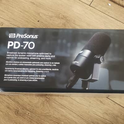 PreSonus PD-70 Cardioid Broadcast Dynamic Microphone 2020 - Present - Black image 1