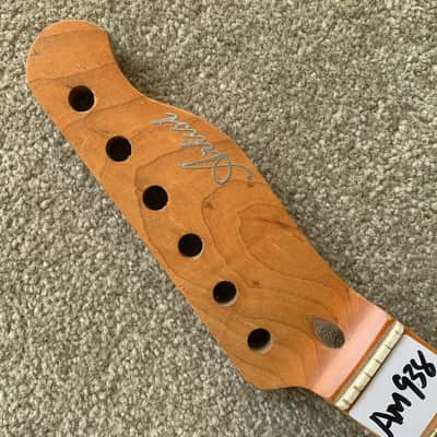 DIY Maple Wood Guitar Tele Style Neck, 22 Frets Fingerboard image 5