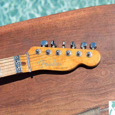 Classic 1990 Fender Japan - Custom “Order Made” Telecaster Amber Finish- Monster Quilt Top - Seymour Duncan Slash Pickups image 18