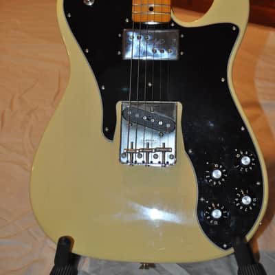 Fender Fender American Original '70s Telecaster Custom Maple Fingerboard Electric Guitar Vintage Blonde with Deluxe Molded Case image 9