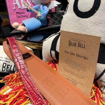 Blue Bell Straps Johnson Caiman Custom Cherry Red Exclusive for Al’s Music Factory image 17