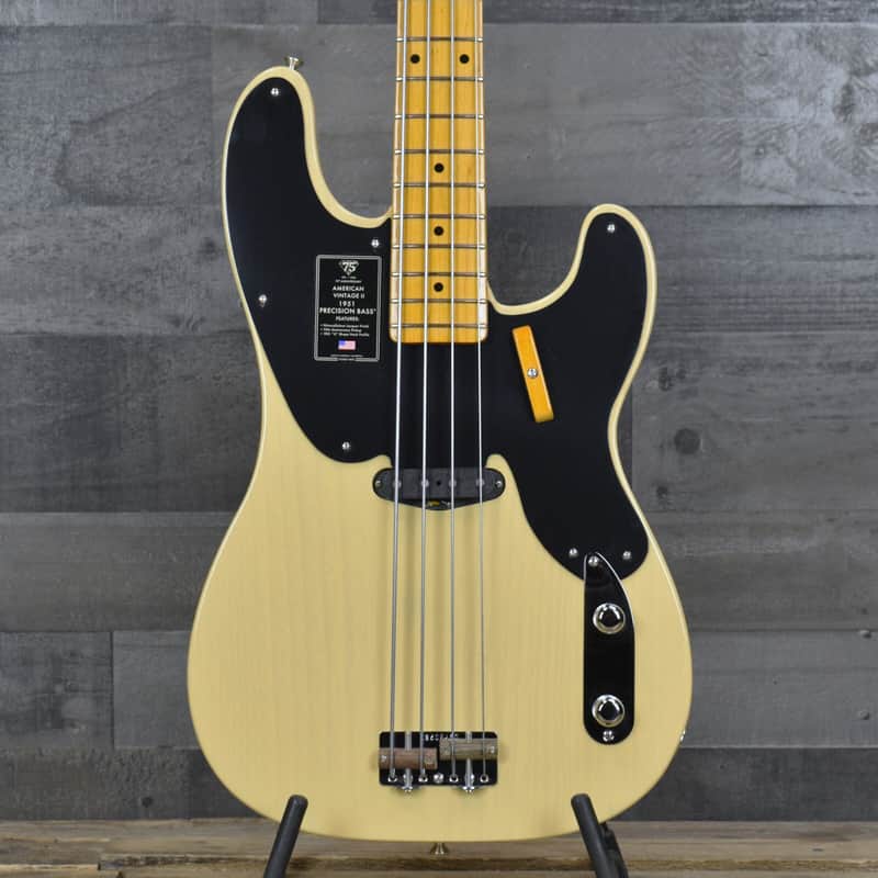Mint Fender 75th Anniversary American Vintage II 1951 Precision Bass - Butterscotch Blonde with Hardshell Case image 1