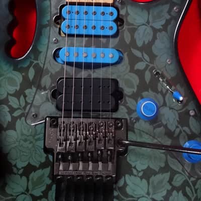 1991 Ibanez JEM 77 BFP Blue Floral Pattern Steve Vain Collectable Clean Board image 3