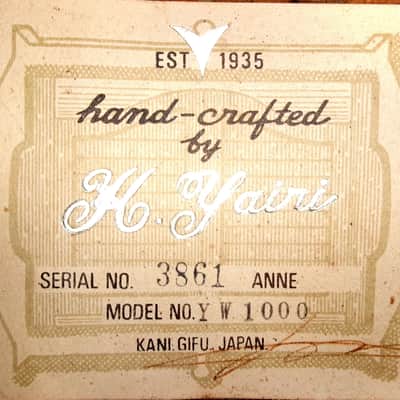 K Yairi YW-1000 Hand Crafted B. Rosewood Jacaranda Japan Vintage 1974 with Low Action image 24