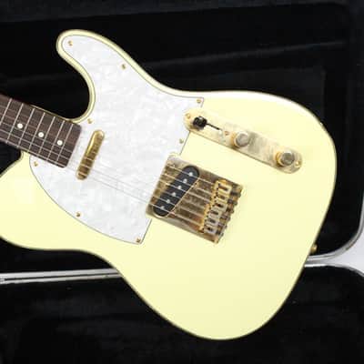 Fender Custom Telecaster 1999 MIJ Vintage White and Gold MINT The Edge U2 image 1