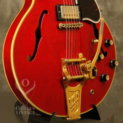 1961 Gibson ES-355 Stereo Varitone Cherry w/ '70's T-top pickups image 9