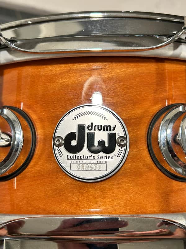 DW Collector's Series Cherry Standard 5x14 Snare Drum 2012 - Natural Gloss Lacquer w/ Hard Case image 1