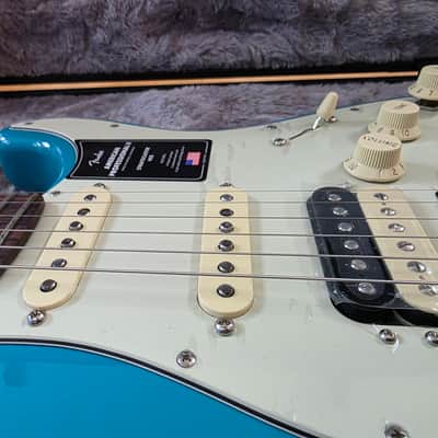 Fender Stratocaster HSS Miami Blue American Pro II 75th Anniversary BRAND NEW image 2