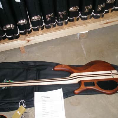 Cort A4 Plus FMMH OPN Artisan Series Figured Maple/Mahogany 4-String Bass 2010s - Open Pore Natural image 2