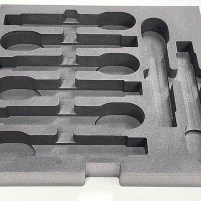 Custom Foam Insert for Rack Drawer fits 8 Shure Axient Digital ULXD QLXD Wireless Handheld SLXD2 QLXD2 ULXD2 AD2 ADX2 image 2