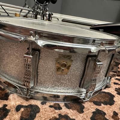 [80s] Ludwig Classic Maple Snare Drum 14*5 Silver Sparkle image 5