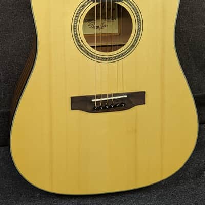 Zager ZAD50 Dreadnought Acoustic Guitar Natural Satin Finish w/ Hardshell Case image 3